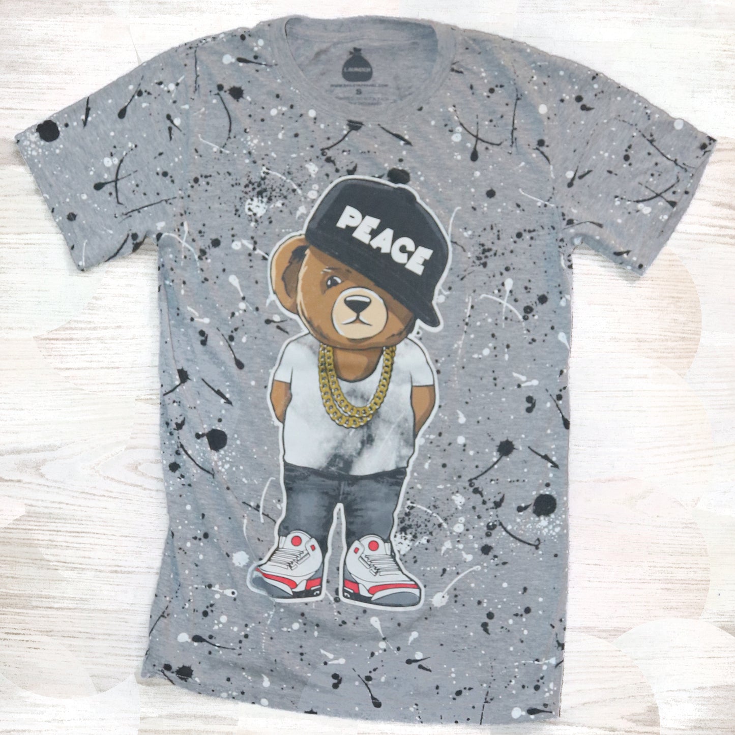 Bailey Apparel Launder Hustle Bear "Peace" - Small